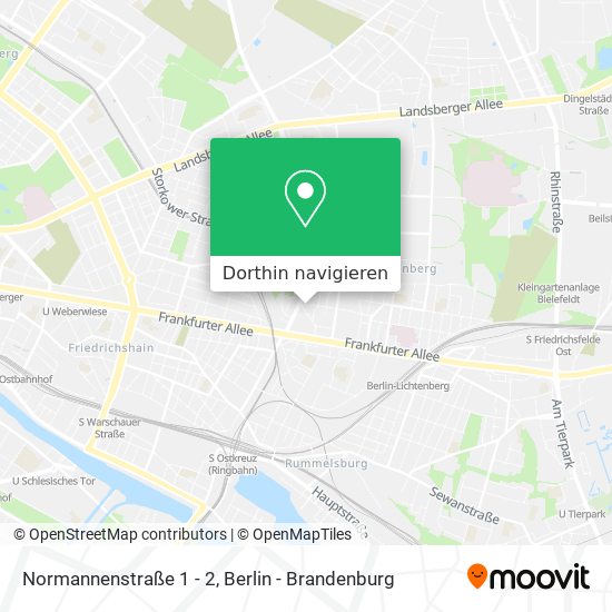 Normannenstraße 1 - 2 Karte