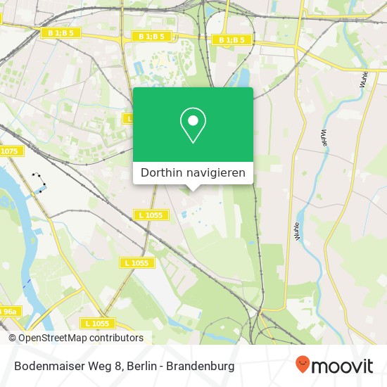 Bodenmaiser Weg 8, Karlshorst, 10318 Berlin Karte