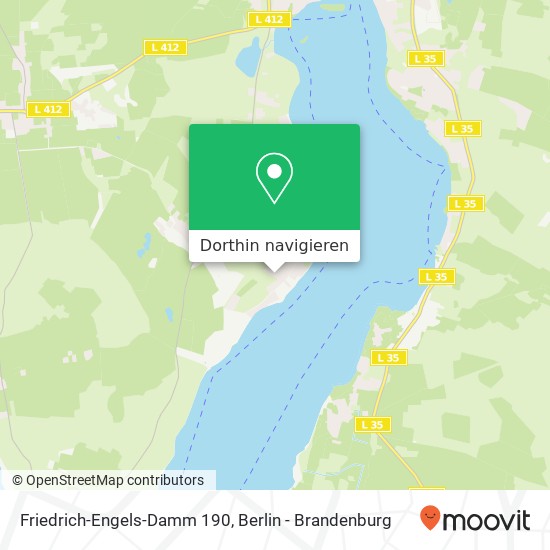 Friedrich-Engels-Damm 190, 15526 Bad Saarow Karte