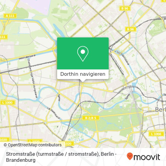 Stromstraße (turmstraße / stromstraße), Moabit, 10551 Berlin Karte