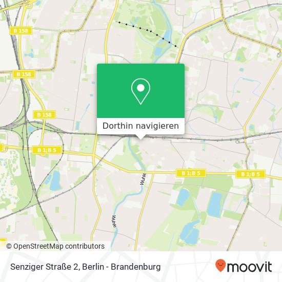 Senziger Straße 2, Kaulsdorf, 12621 Berlin Karte