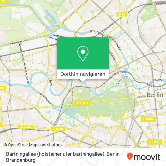 Bartningallee (holsteiner ufer bartningallee), Hansaviertel, 10557 Berlin Karte
