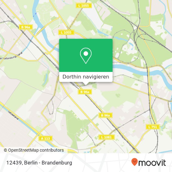 12439, 12439 Berlin, Deutschland Karte