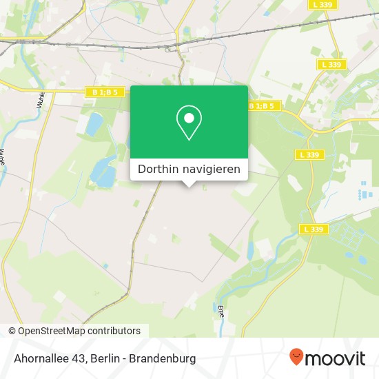 Ahornallee 43, Mahlsdorf, 12623 Berlin Karte