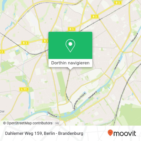 Dahlemer Weg 159, Zehlendorf, 14167 Berlin Karte