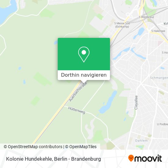 Kolonie Hundekehle Karte