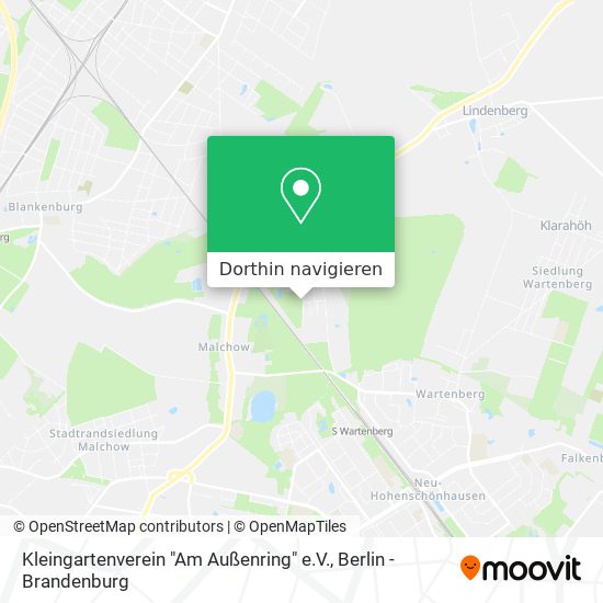 Kleingartenverein "Am Außenring" e.V. Karte