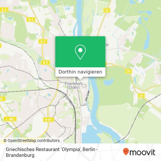 Griechisches Restaurant 'Olympia', Große Scharrnstraße 60 Karte