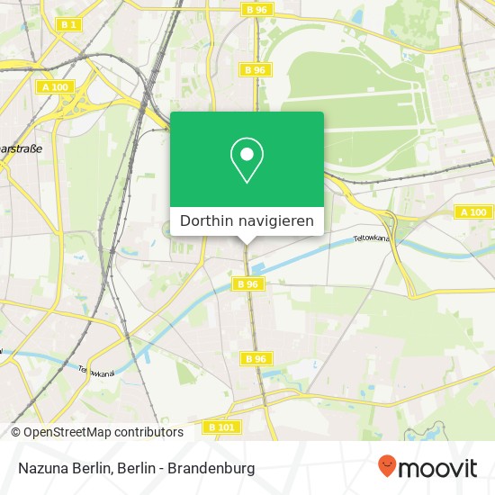 Nazuna Berlin, Tempelhofer Damm 209 Karte