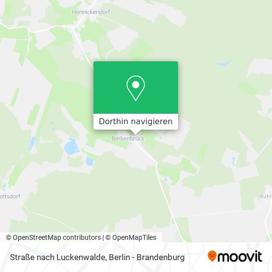 Straße nach Luckenwalde Karte