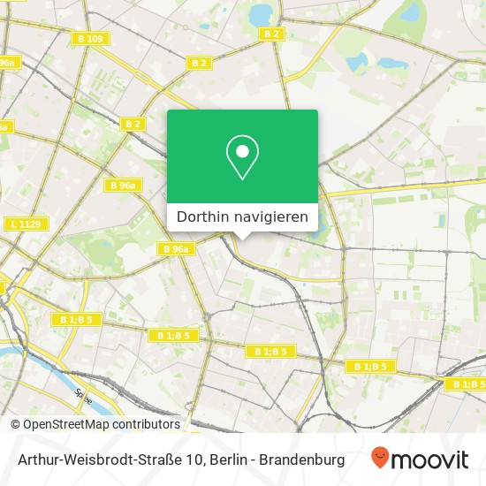 Arthur-Weisbrodt-Straße 10, Fennpfuhl, 10369 Berlin Karte