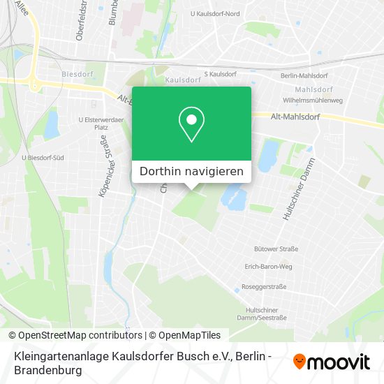Kleingartenanlage Kaulsdorfer Busch e.V. Karte