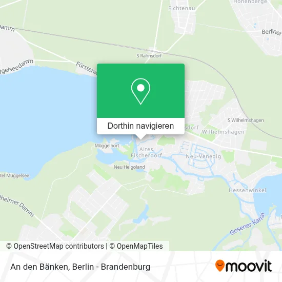 An den Bänken Karte