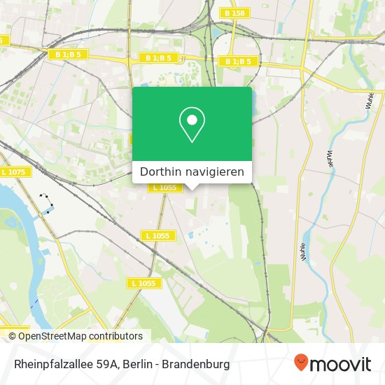 Rheinpfalzallee 59A, Rheinpfalzallee 59A, 10318 Berlin, Deutschland Karte