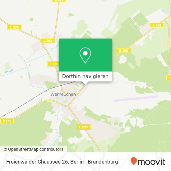 Freienwalder Chaussee 26, Freienwalder Chaussee 26, 16356 Werneuchen, Deutschland Karte