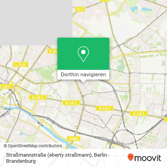 Straßmannstraße (eberty straßmann), Friedrichshain, 10249 Berlin Karte