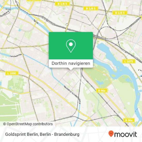 Goldsprint Berlin, Plesser Straße 2 Karte