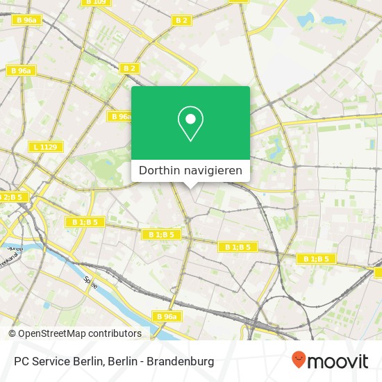 PC Service Berlin, Ebertystraße 34 Karte