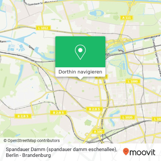 Spandauer Damm (spandauer damm eschenallee), Westend, 14050 Berlin Karte