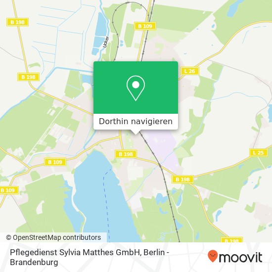 Pflegedienst Sylvia Matthes GmbH, Rosa-Luxemburg-Straße 21 Karte