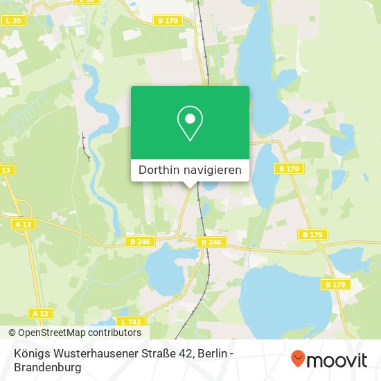 Königs Wusterhausener Straße 42, 15741 Bestensee Karte