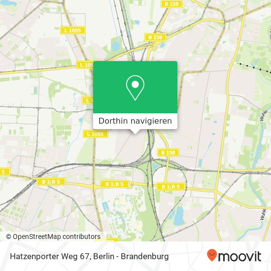 Hatzenporter Weg 67, Hatzenporter Weg 67, 12681 Berlin, Deutschland Karte