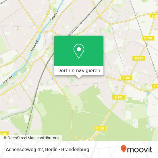 Achenseeweg 42, Achenseeweg 42, 12209 Berlin, Deutschland Karte