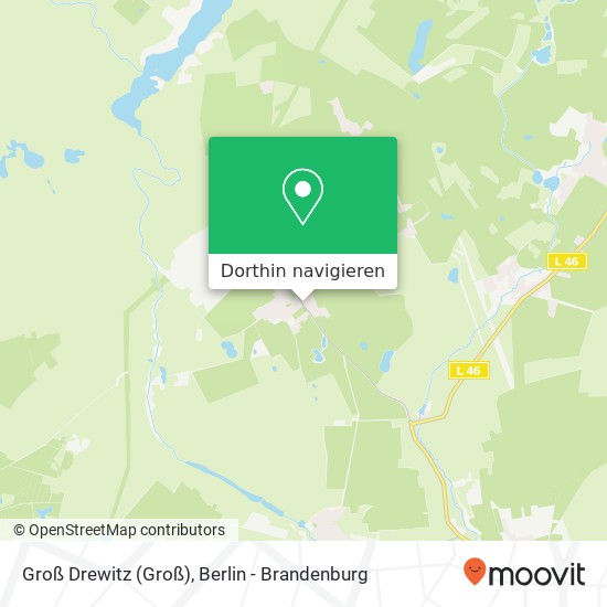 Groß Drewitz Karte