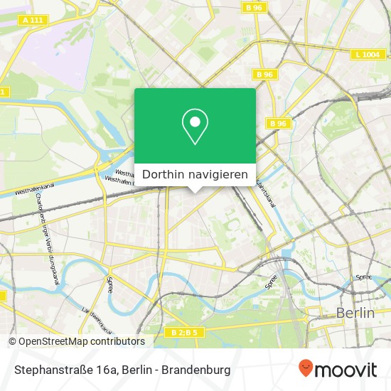 Stephanstraße 16a, Moabit, 10559 Berlin Karte