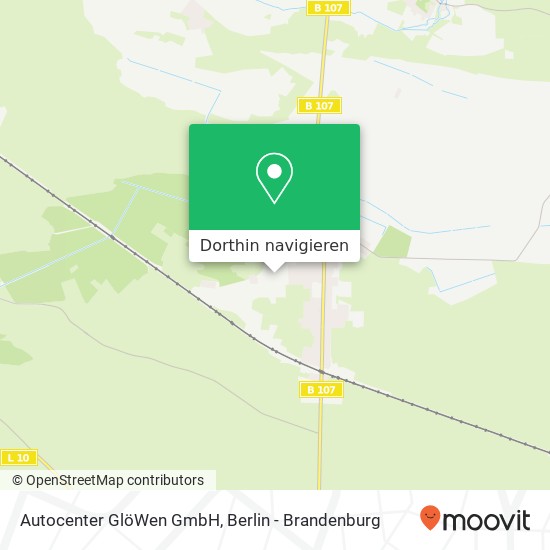 Autocenter GlöWen GmbH, An der Eiche 12A Karte