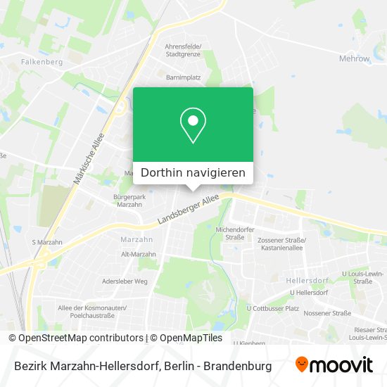 Bezirk Marzahn-Hellersdorf Karte