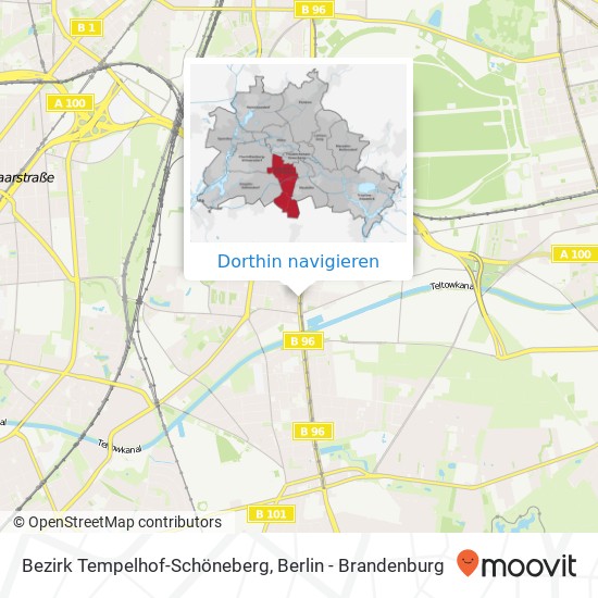 Bezirk Tempelhof-Schöneberg, 214 Tempelhofer Damm, 12099 Berlin, Deutschland Karte