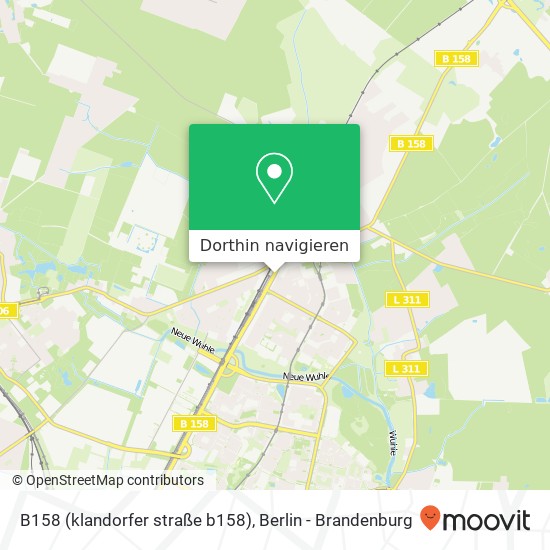 B158 (klandorfer straße b158), Marzahn, 12689 Berlin Karte