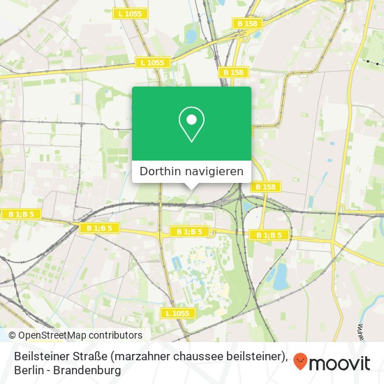 Beilsteiner Straße (marzahner chaussee beilsteiner), Biesdorf, 12681 Berlin Karte