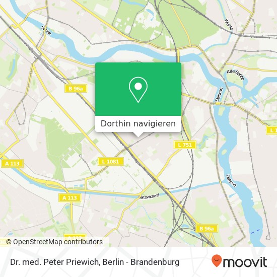 Dr. med. Peter Priewich, Florian-Geyer-Straße 109 Karte