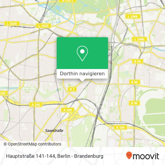 Hauptstraße 141-144 Karte