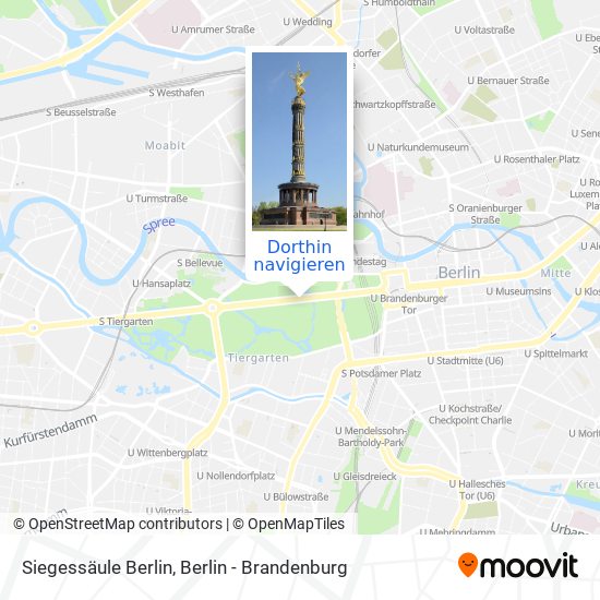 Siegessäule Berlin Karte