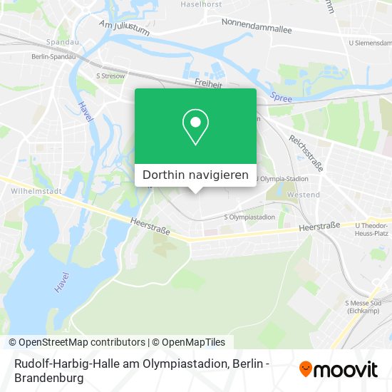 Rudolf-Harbig-Halle am Olympiastadion Karte