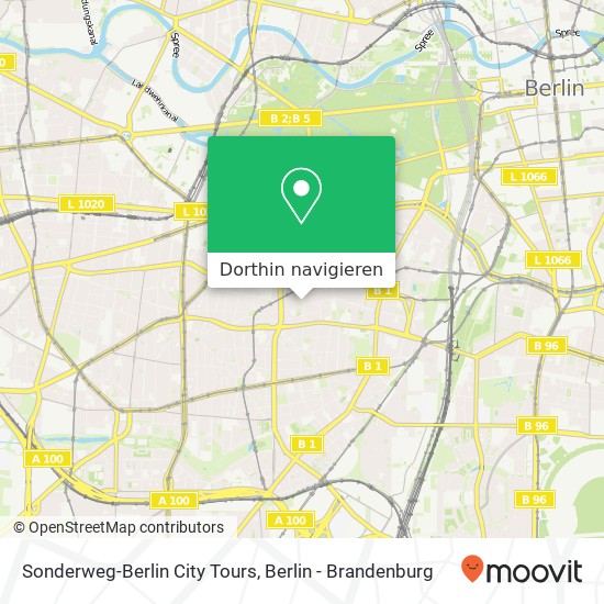 Sonderweg-Berlin City Tours Karte