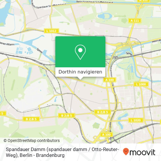 Spandauer Damm (spandauer damm / Otto-Reuter-Weg), Westend, 14050 Berlin Karte