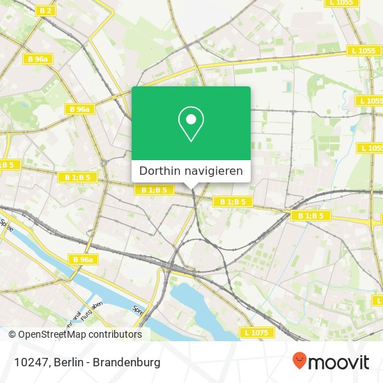 10247, 10247, Rigaer Str., 10247 Berlin, Deutschland Karte