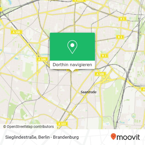 Sieglindestraße, Sieglindestraße, 12159 Berlin, Deutschland Karte