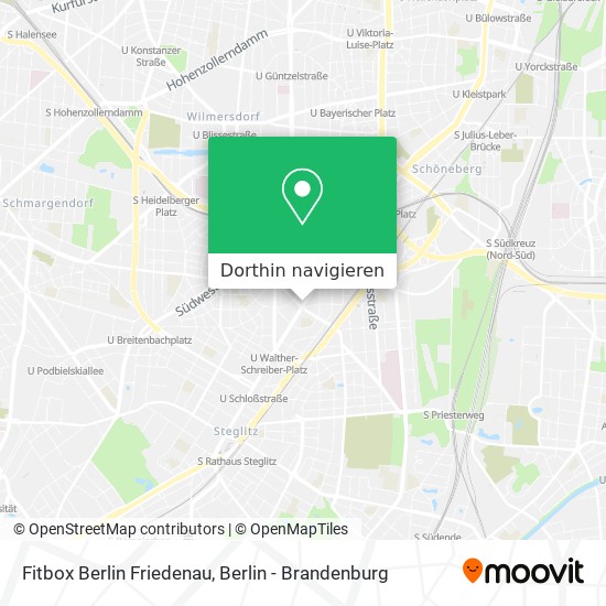 Fitbox Berlin Friedenau Karte