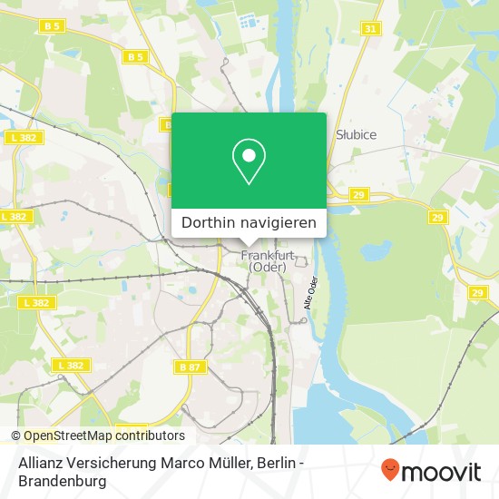 Allianz Versicherung Marco Müller, Franz-Mehring-Straße 23 Karte