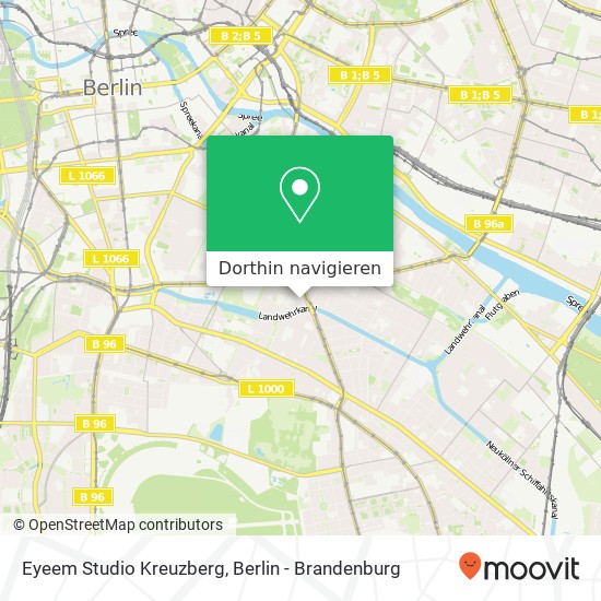 Eyeem Studio Kreuzberg, Kohlfurter Straße Karte