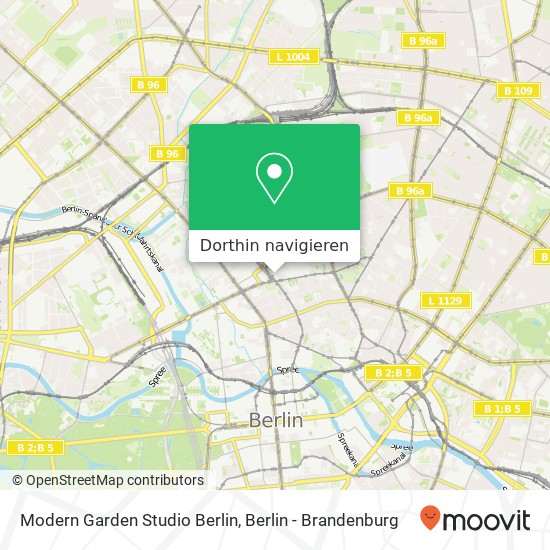 Modern Garden Studio Berlin, Gartenstraße 90 Karte