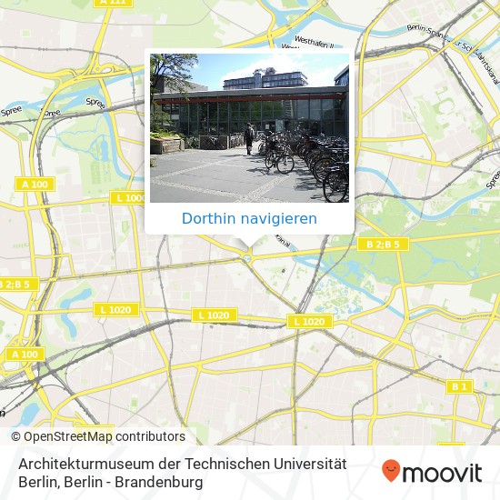 Architekturmuseum der Technischen Universität Berlin, Marchstraße Karte