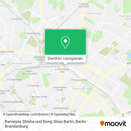 Barneyss Shisha und Bong Shop Berlin Karte