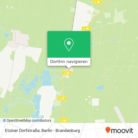 Etziner Dorfstraße, Etziner Dorfstraße, 14669 Ketzin, Deutschland Karte