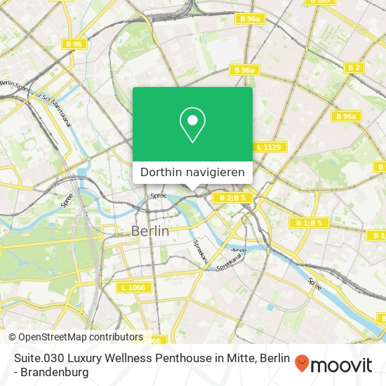 Suite.030 Luxury Wellness Penthouse in Mitte, Monbijouplatz 11 Karte